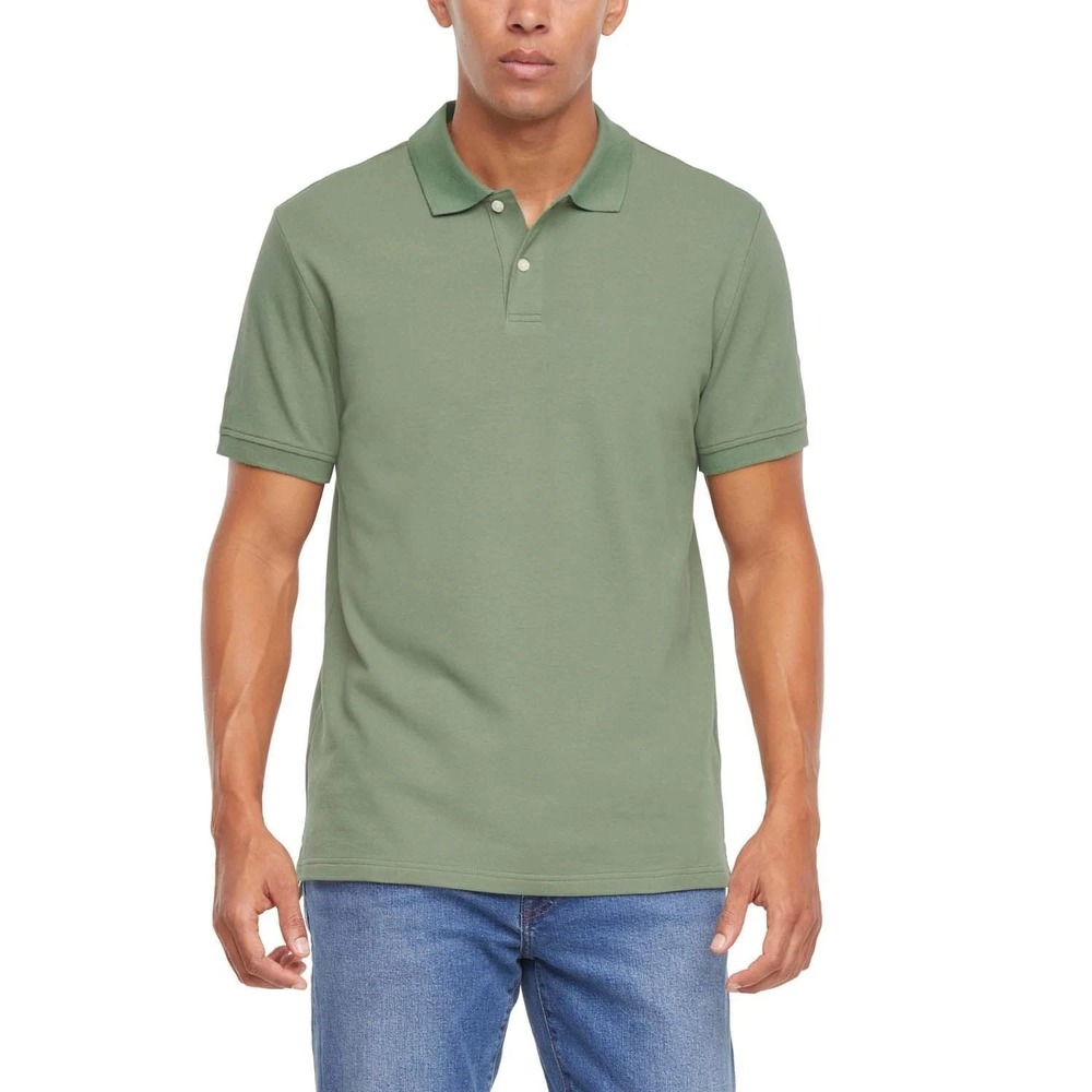 NWT Gap Men's Lightweight & Breathable Waffle-Like Textured Pique Polo Green XL